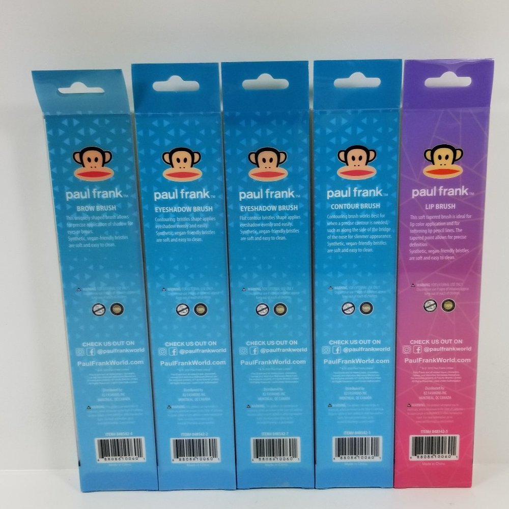Paul Frank makeup Brush set of 5 - Picture 12 of 12